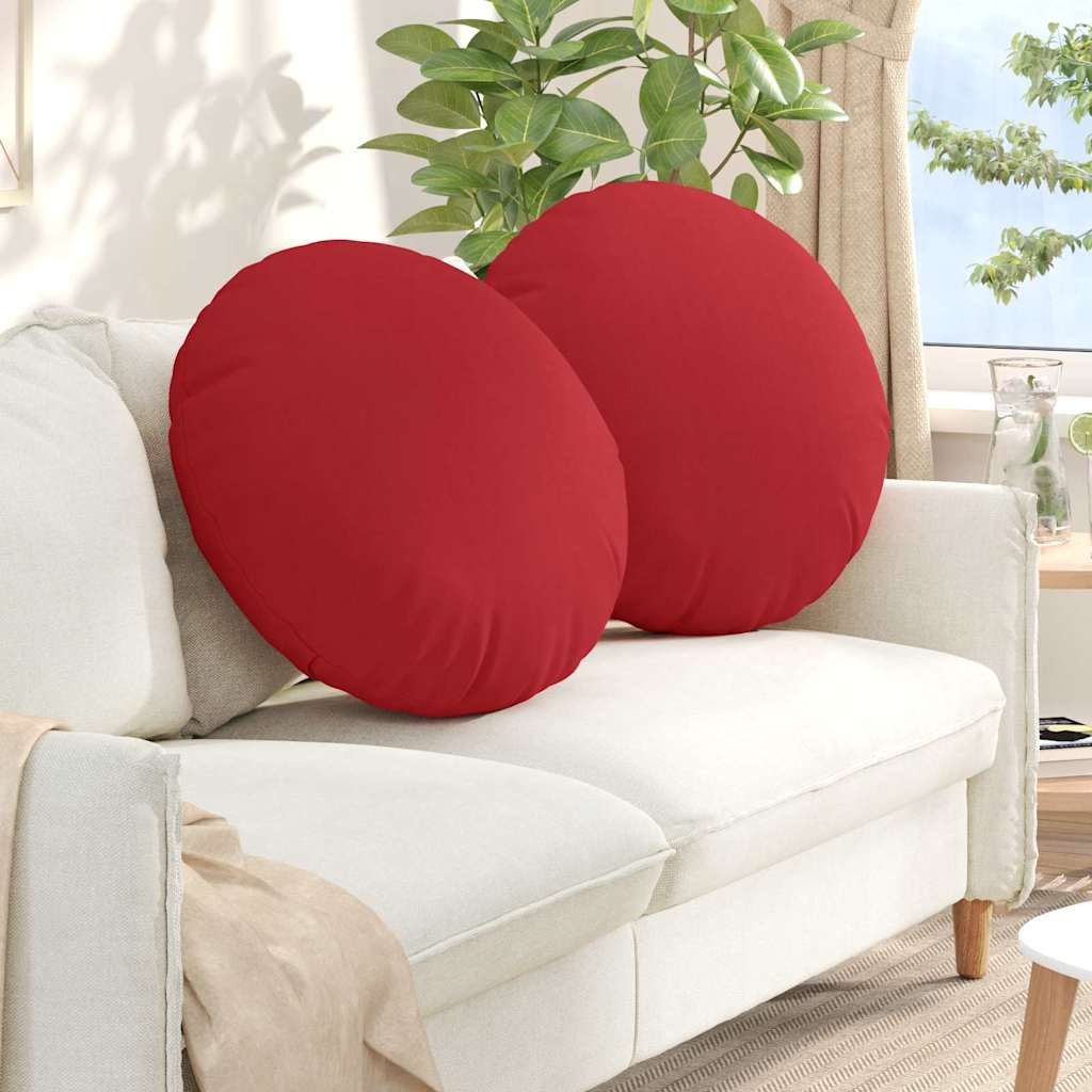 Zitkussens 2 pcs Rood Ø60 x 21 cm Stof is nu te koop bij PeponiXL, paradijselijk wonen!
