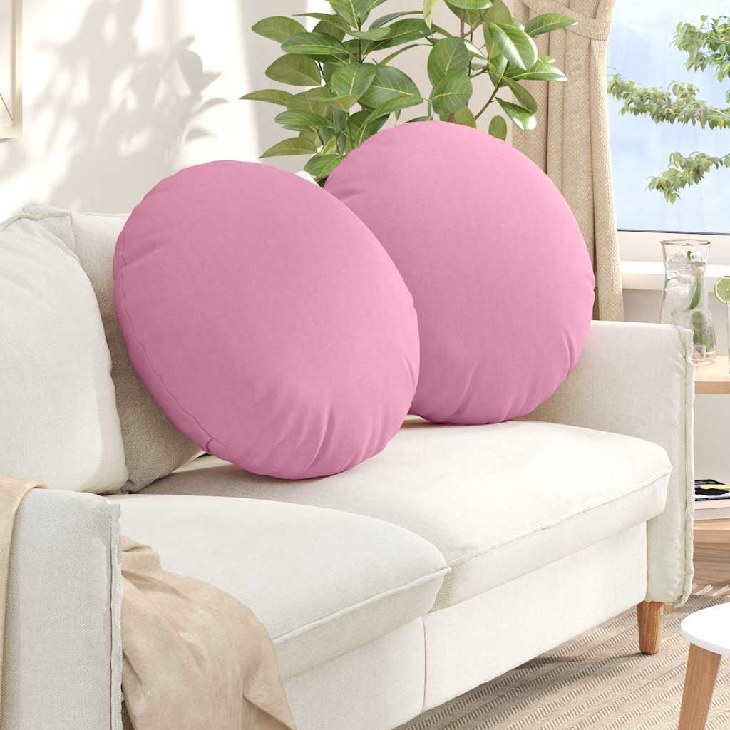 Zitkussens 2 pcs Roze Ø60 x 21 cm Stof is nu te koop bij PeponiXL, paradijselijk wonen!