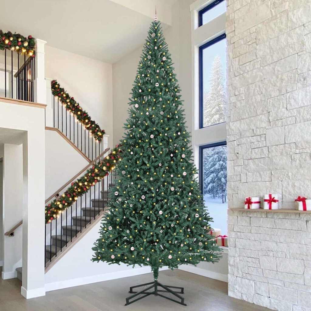 Artificial Pre-lit Kerstboom met Ballenset Groen 500 cm PVC is nu te koop bij PeponiXL, paradijselijk wonen!