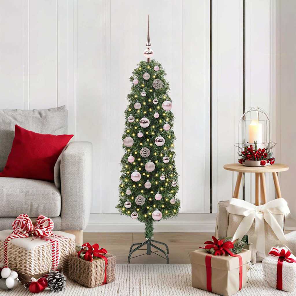 Kunstkerstboom Groen 120 cm PVC en Staal en Kunststof is nu te koop bij PeponiXL, paradijselijk wonen!