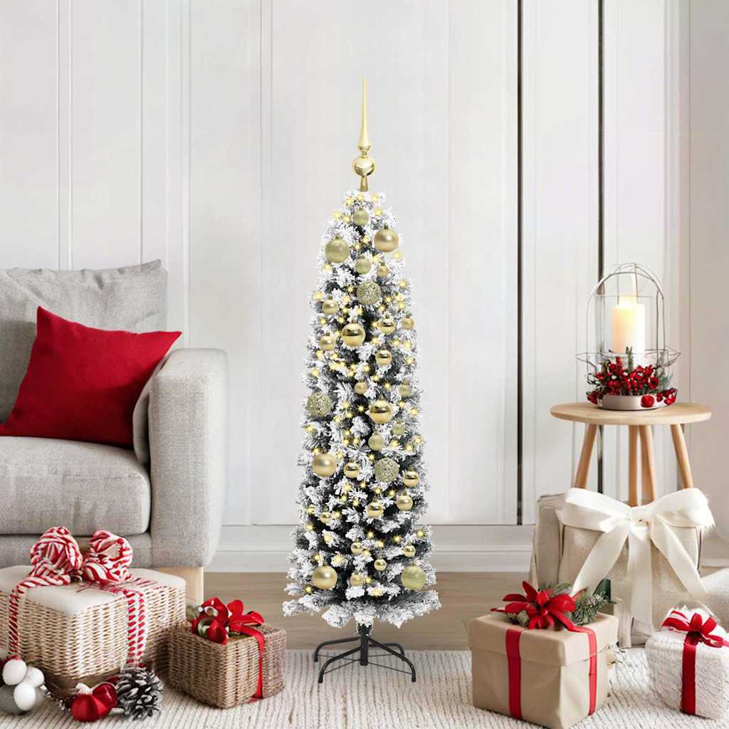 Kunstkerstboom Groen 120 cm PVC en Staal en Kunststof is nu te koop bij PeponiXL, paradijselijk wonen!