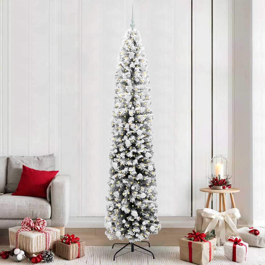 Kunstkerstboom Groen 240 cm PVC en Staal en Kunststof is nu te koop bij PeponiXL, paradijselijk wonen!