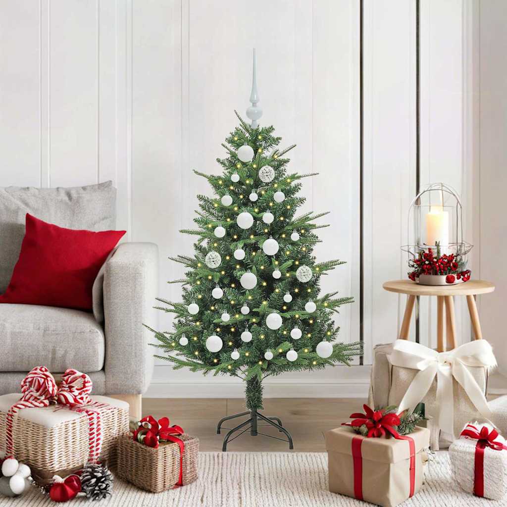 Artificial Pre-lit Kerstboom met Ballenset Groen 120 cm is nu te koop bij PeponiXL, paradijselijk wonen!