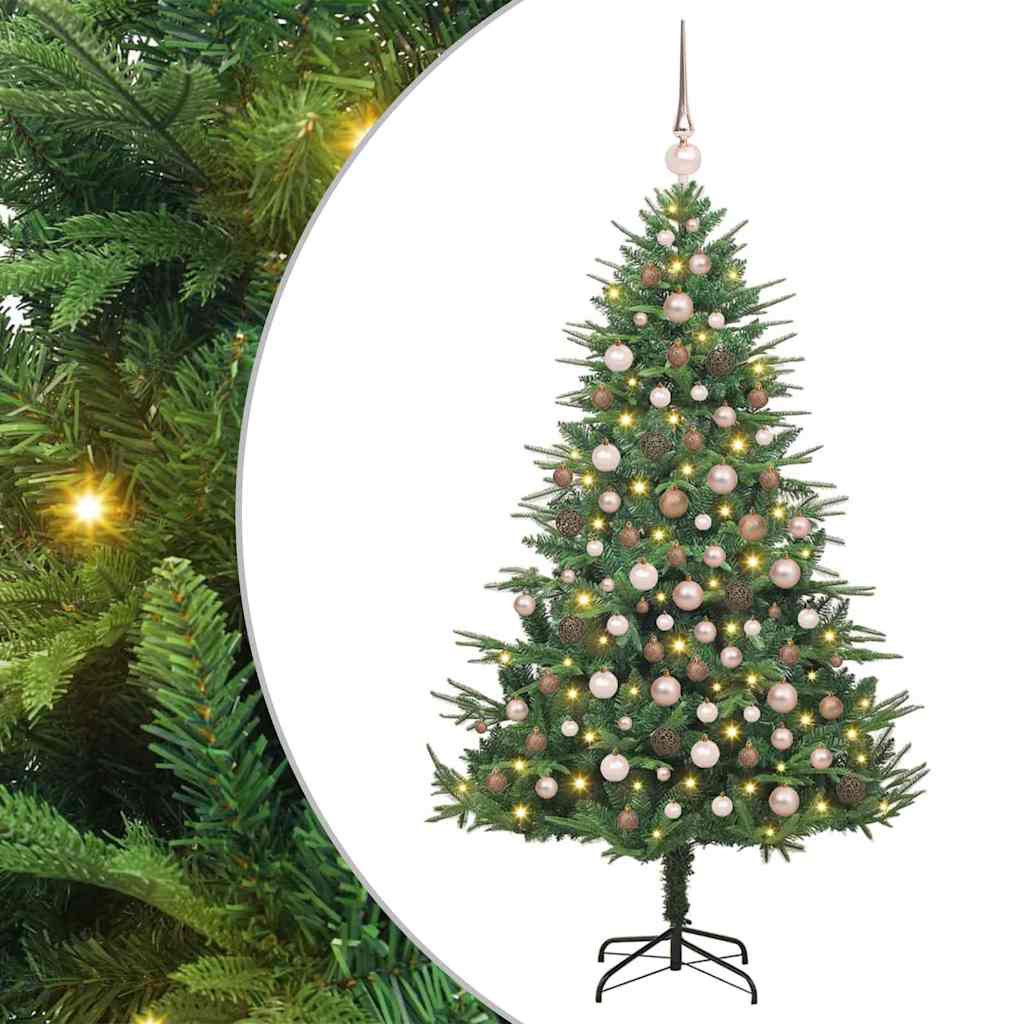 Artificial Pre-lit Kerstboom met Ballenset Groen 180 cm is nu te koop bij PeponiXL, paradijselijk wonen!