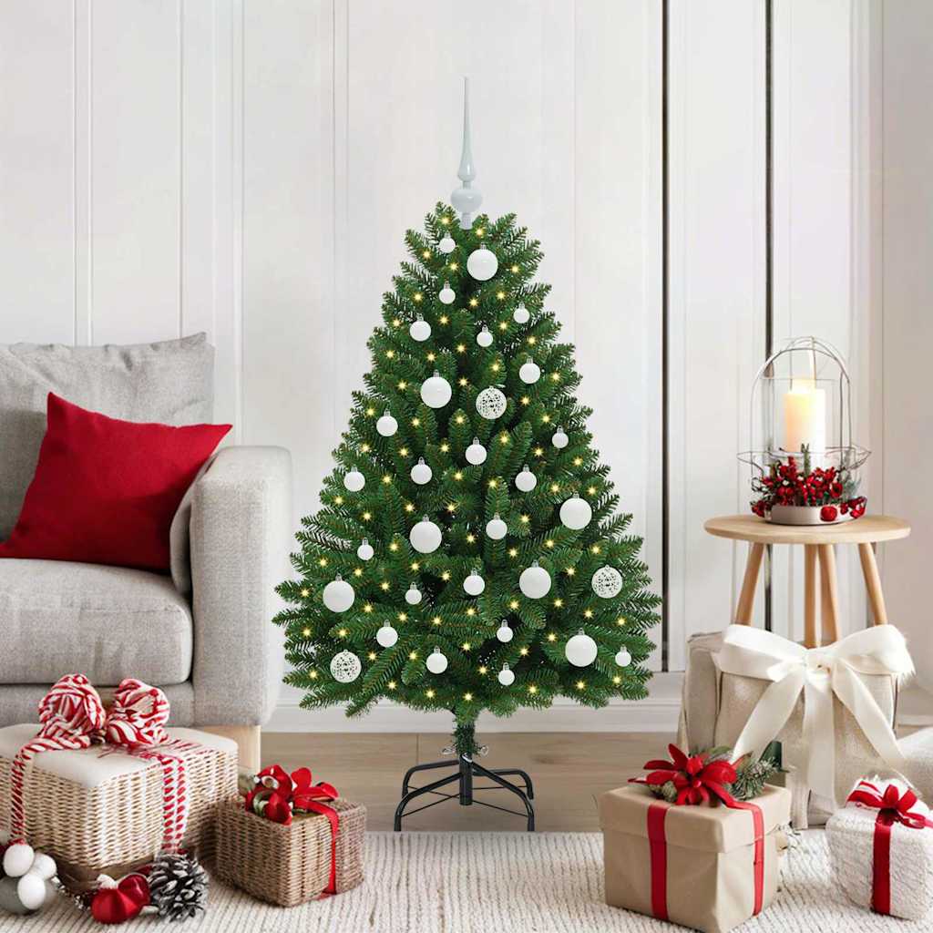 Kunstkerstboom met 150 LED Groen 120 cm PVC en Metaal is nu te koop bij PeponiXL, paradijselijk wonen!