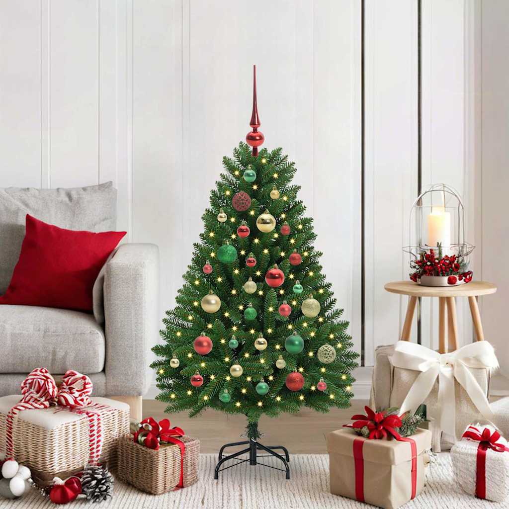 Kunstkerstboom met 150 LED Groen 120 cm PVC en Metaal is nu te koop bij PeponiXL, paradijselijk wonen!