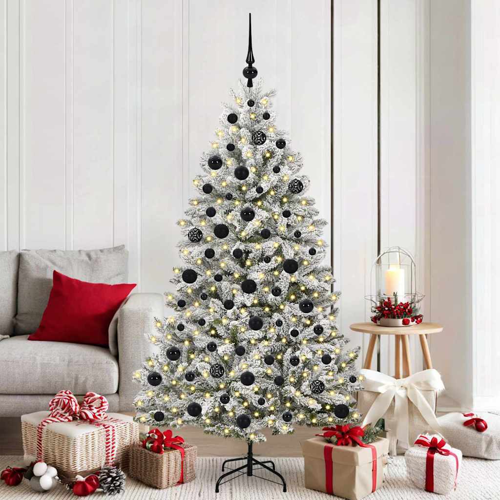 Kunstkerstboom met 300 LED Groen en Wit 180 cm PVC en Metaal is nu te koop bij PeponiXL, paradijselijk wonen!