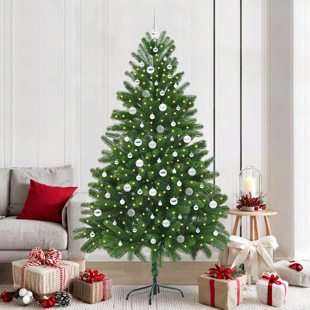 vidaXL Kerstboom met ledverlichting Groen 210 cm PE