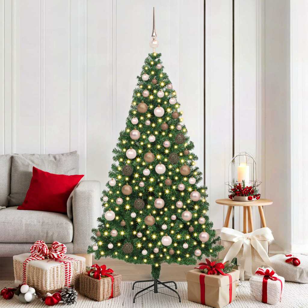 Kunstkerstboom Groen 180 cm PVC en Staal en Kunststof is nu te koop bij PeponiXL, paradijselijk wonen!