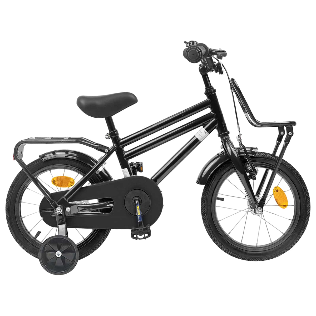 Kinderfiets 12 Inch voor 2-4 jaar oud Zwart is nu te koop bij PeponiXL, paradijselijk wonen!