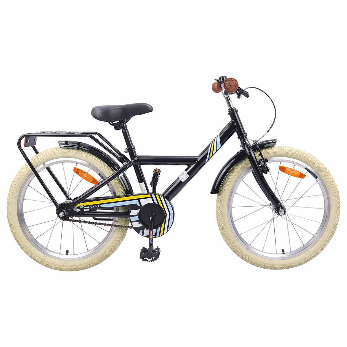 Kinderfiets 20 Inch voor 6-11 jaar oud Zwart is nu te koop bij PeponiXL, paradijselijk wonen!