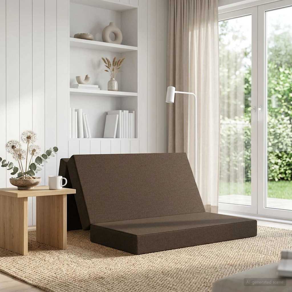 Vouwbare Bankbed 160 x 67 x 45 cm Taupe is nu te koop bij PeponiXL, paradijselijk wonen!