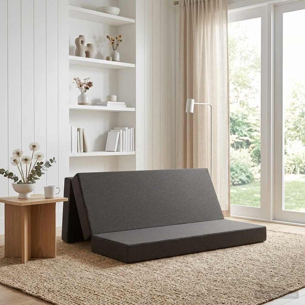 Vouwbare Bankbed 180 x 67 x 45 cm Donkergrijs is nu te koop bij PeponiXL, paradijselijk wonen!