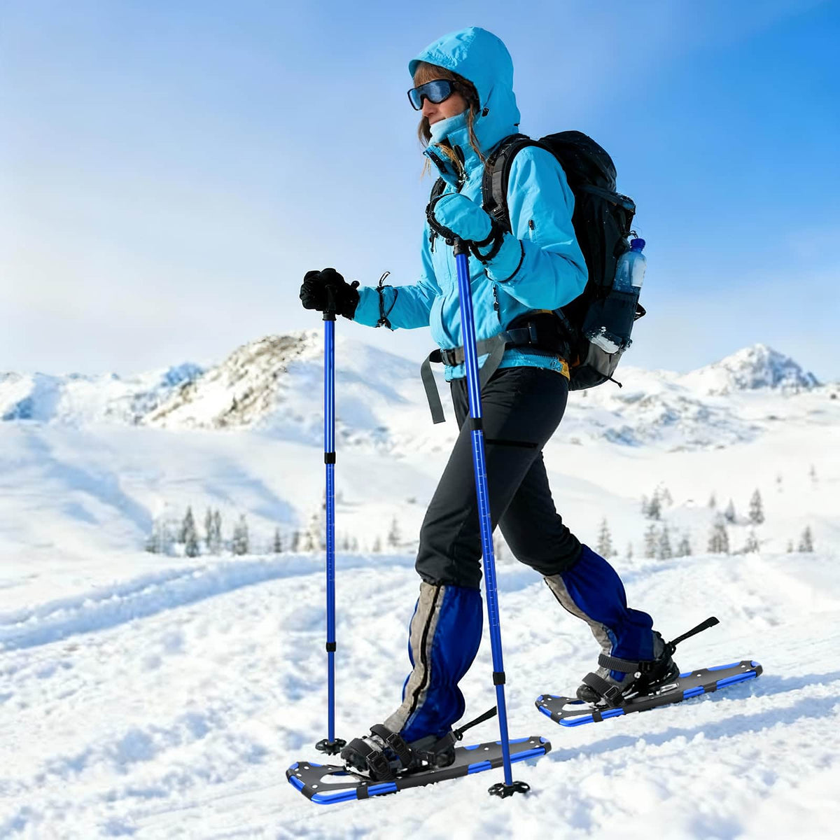 3 in 1 sneeuwschoenen met wandelschoenen Blauw en Zwart is nu te koop bij PeponiXL, paradijselijk wonen!