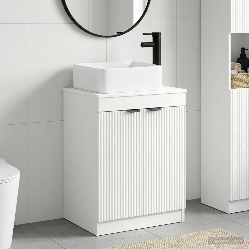 Badkamermeubelset Wit Bewerkt hout is nu te koop bij PeponiXL, paradijselijk wonen!