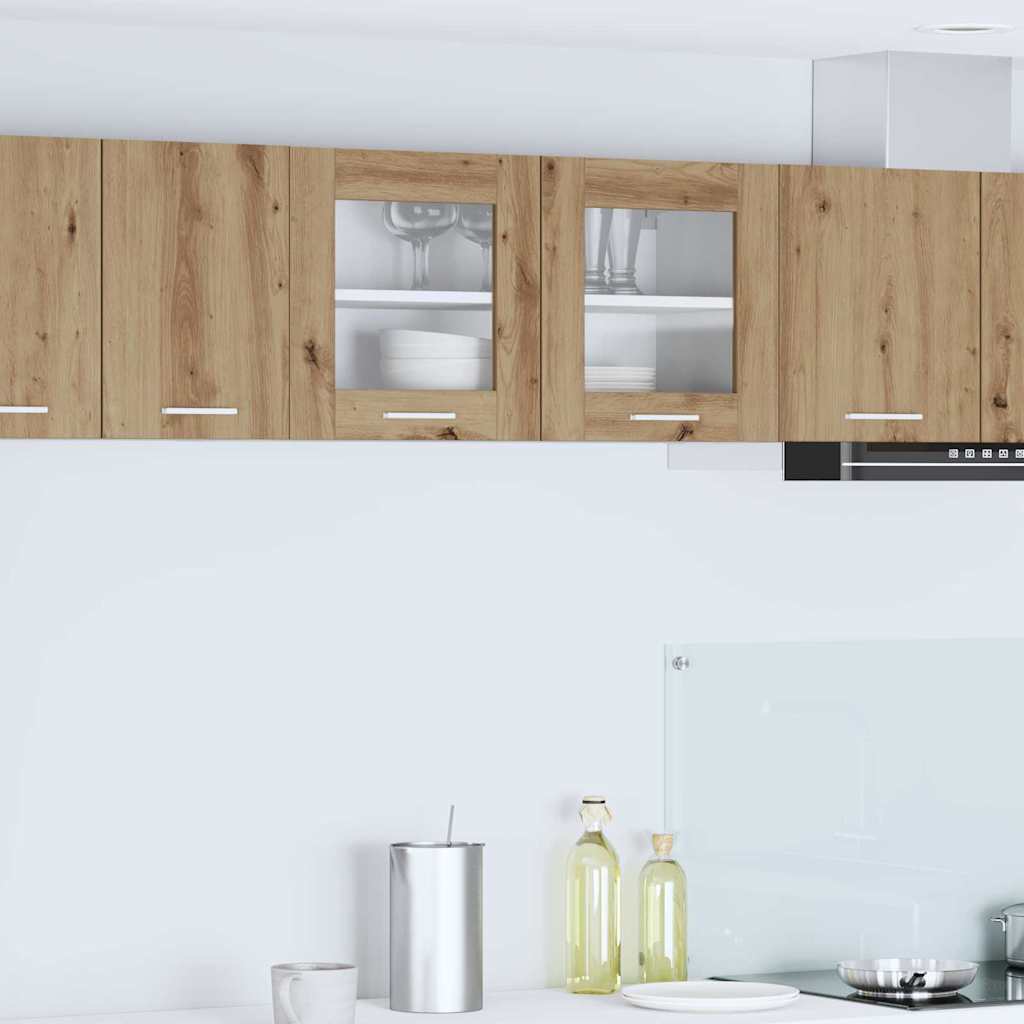 Hangkast Ambachtelijke Eik en Wit 80 x 31 x 40 cm Bewerkt hout is nu te koop bij PeponiXL, paradijselijk wonen!