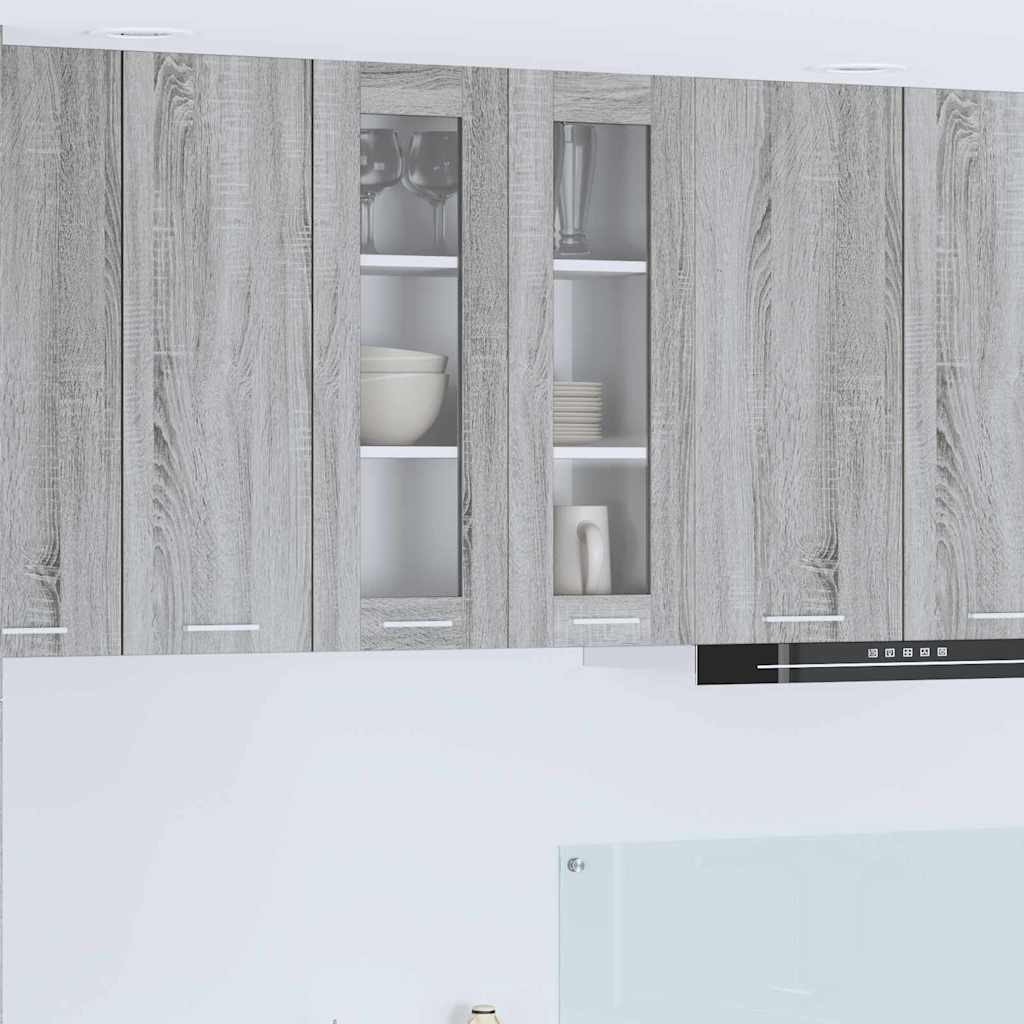 Hangkast met opslag Grijs Sonoma 60 x 31 x 80 cm Bewerkt hout is nu te koop bij PeponiXL, paradijselijk wonen!