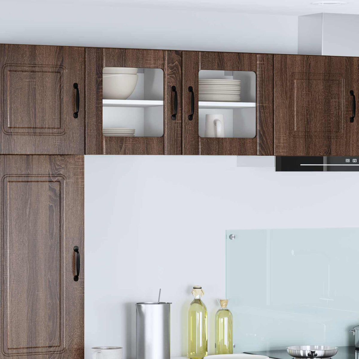 Vaatwasserpaneel Lucca Bruin eiken 40 x 31 x 40 cm Bewerkt hout is nu te koop bij PeponiXL, paradijselijk wonen!