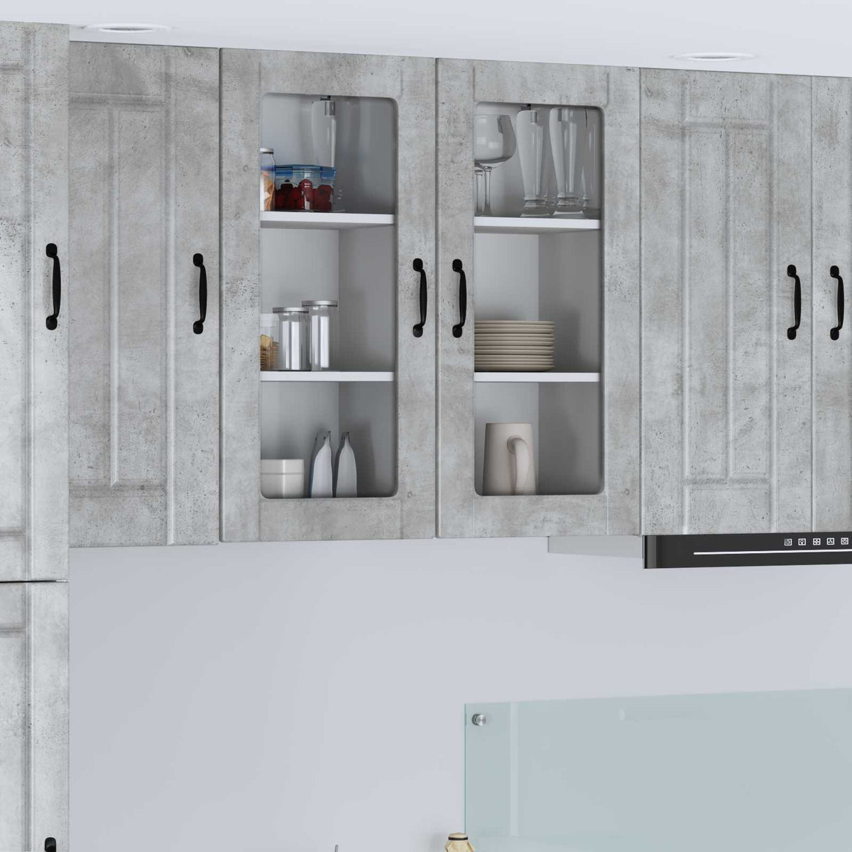 Vaatwasserpaneel Lucca Betongrijs 40 x 31 x 80 cm Bewerkt hout is nu te koop bij PeponiXL, paradijselijk wonen!