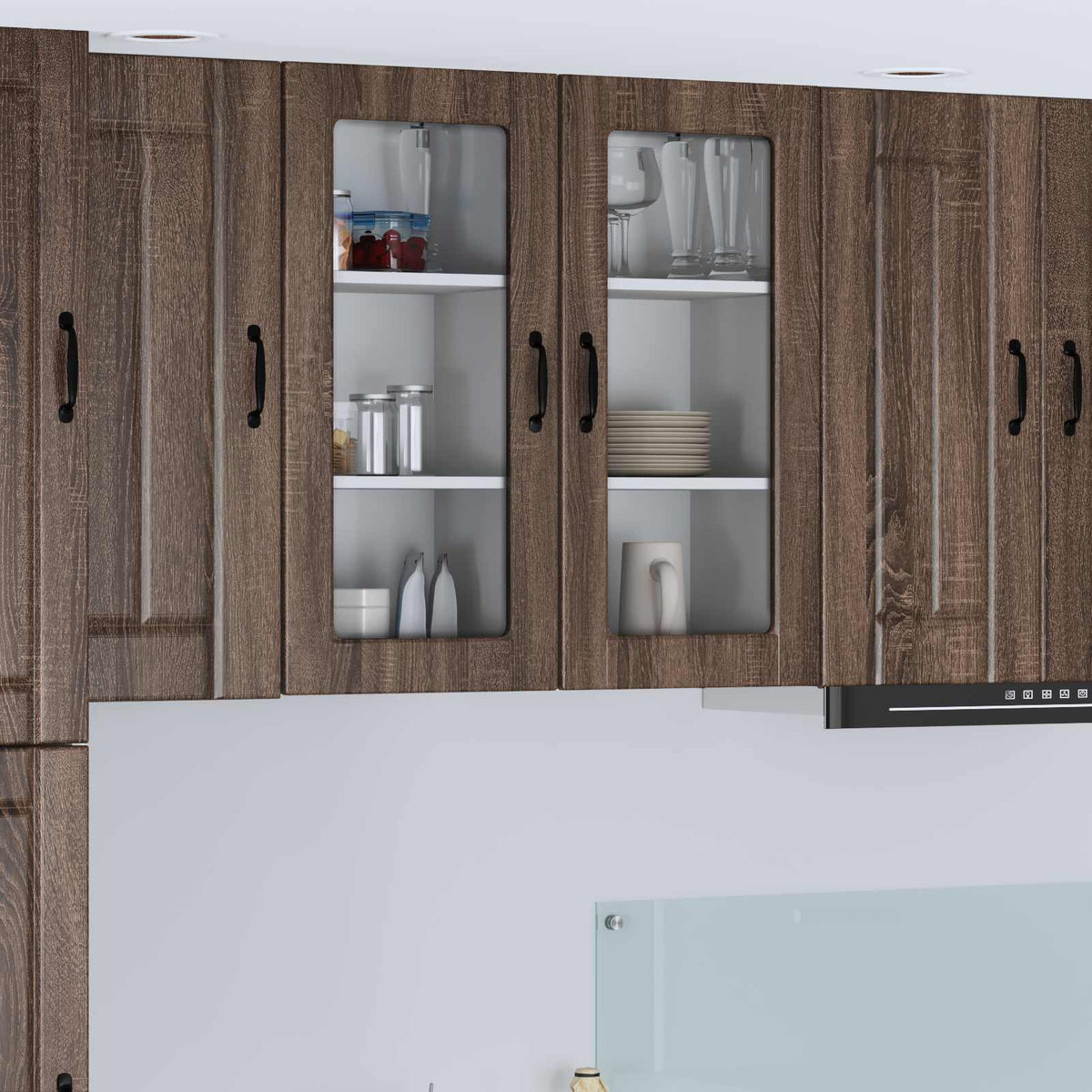 Vaatwasserpaneel Lucca Bruin eiken 40 x 31 x 80 cm Bewerkt hout is nu te koop bij PeponiXL, paradijselijk wonen!
