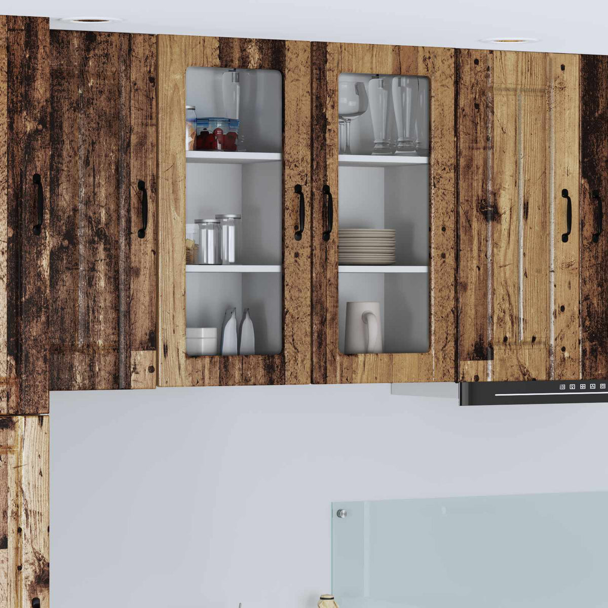 Vaatwasserpaneel Lucca Oud hout 40 x 31 x 80 cm Bewerkt hout is nu te koop bij PeponiXL, paradijselijk wonen!