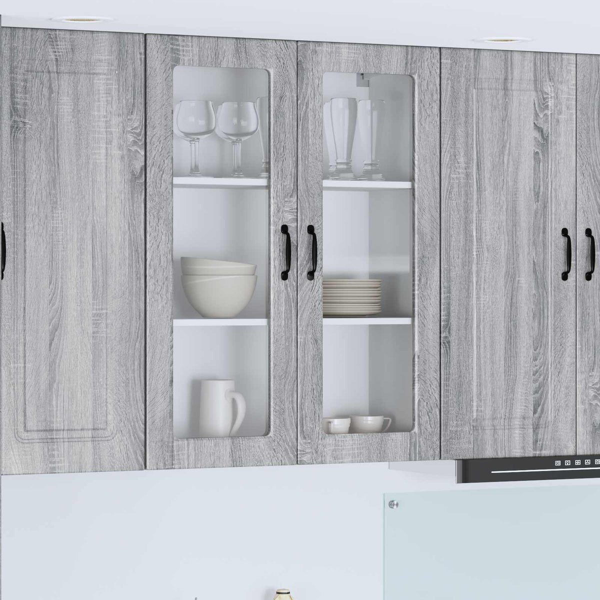 Vaatwasserpaneel Grijs Sonoma 80 x 31 x 100 cm Bewerkt hout is nu te koop bij PeponiXL, paradijselijk wonen!