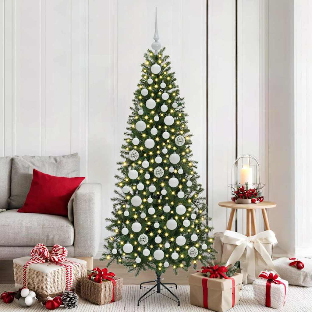 Kerstbal Set met 300 LED 120 pcs Wit Kunststof is nu te koop bij PeponiXL, paradijselijk wonen!