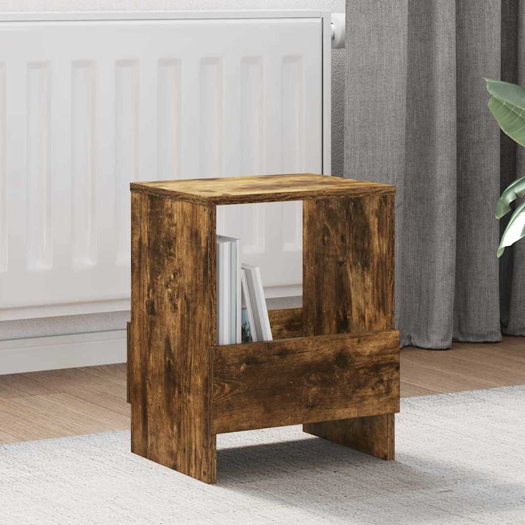 Tijdschrift Rek 2 pcs Gerookt eiken 35 x 30 x 45 cm is nu te koop bij PeponiXL, paradijselijk wonen!