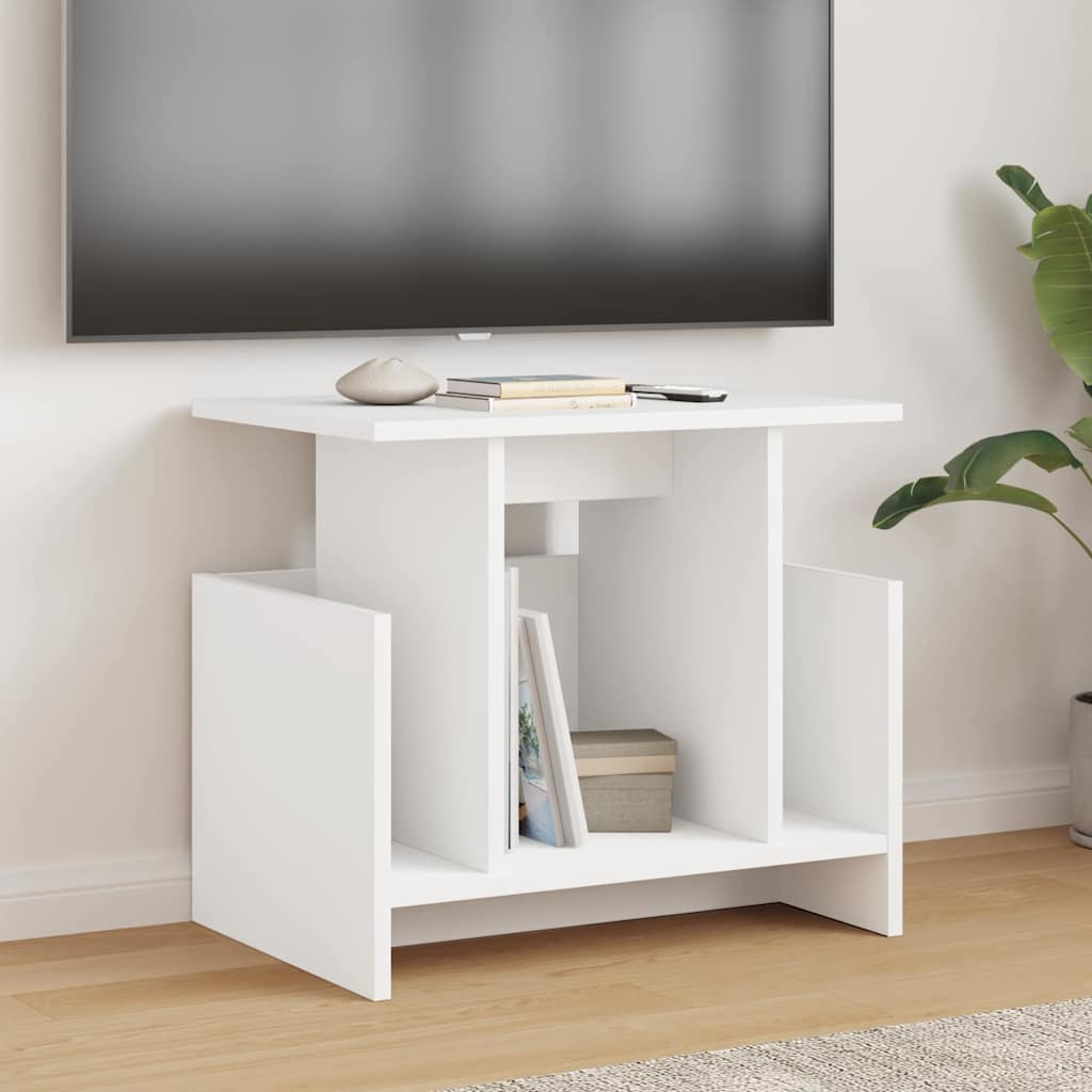 TV-standaard 2 pcs Wit 50 x 35 x 45 cm Bewerkt hout is nu te koop bij PeponiXL, paradijselijk wonen!