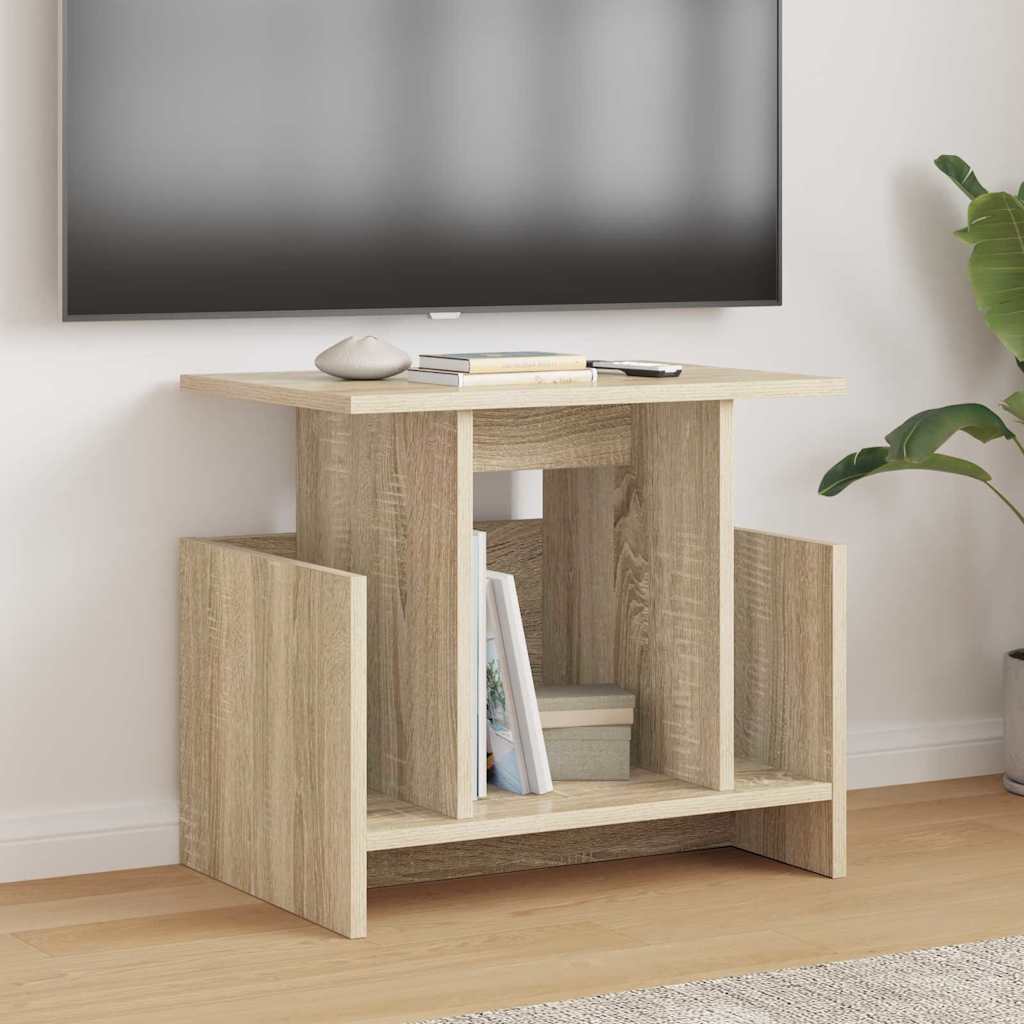 TV-standaard Sonoma Eiken 50 x 35 x 45 cm Bewerkt hout is nu te koop bij PeponiXL, paradijselijk wonen!