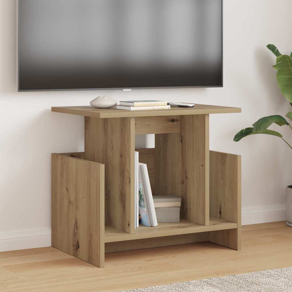 TV-standaard 2 pcs Artisan Eiken 50 x 35 x 45 cm Bewerkt hout is nu te koop bij PeponiXL, paradijselijk wonen!