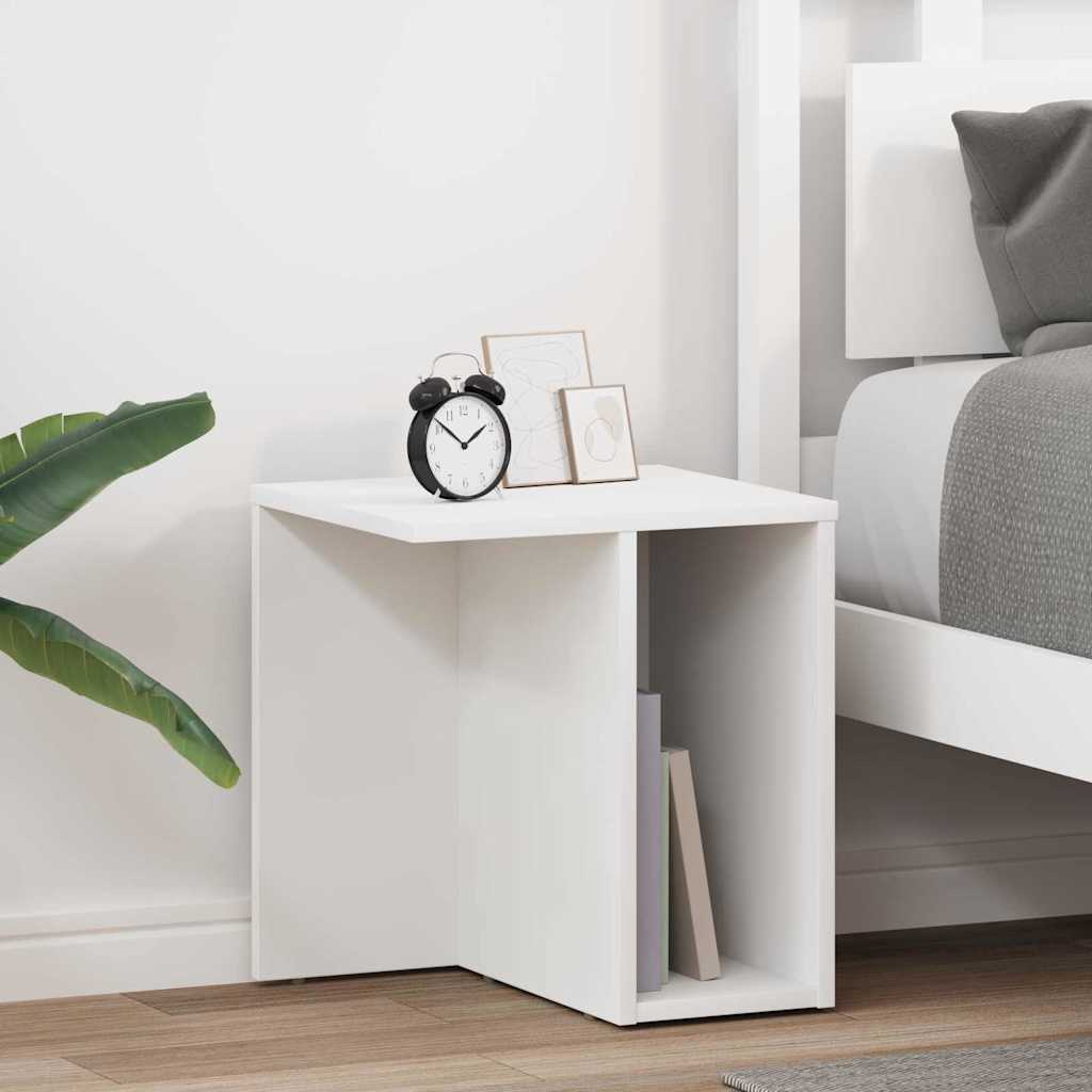 Bijzettafel 2 pcs Wit 37 x 32 x 40 cm Bewerkt hout is nu te koop bij PeponiXL, paradijselijk wonen!