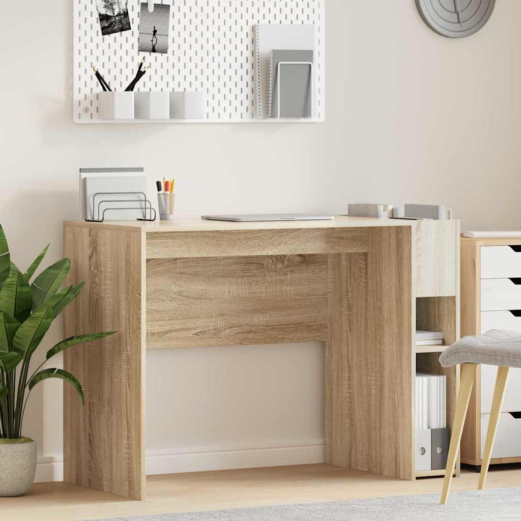 Bureau Sonoma Eiken 109 x 50 x 78 cm Bewerkt hout is nu te koop bij PeponiXL, paradijselijk wonen!