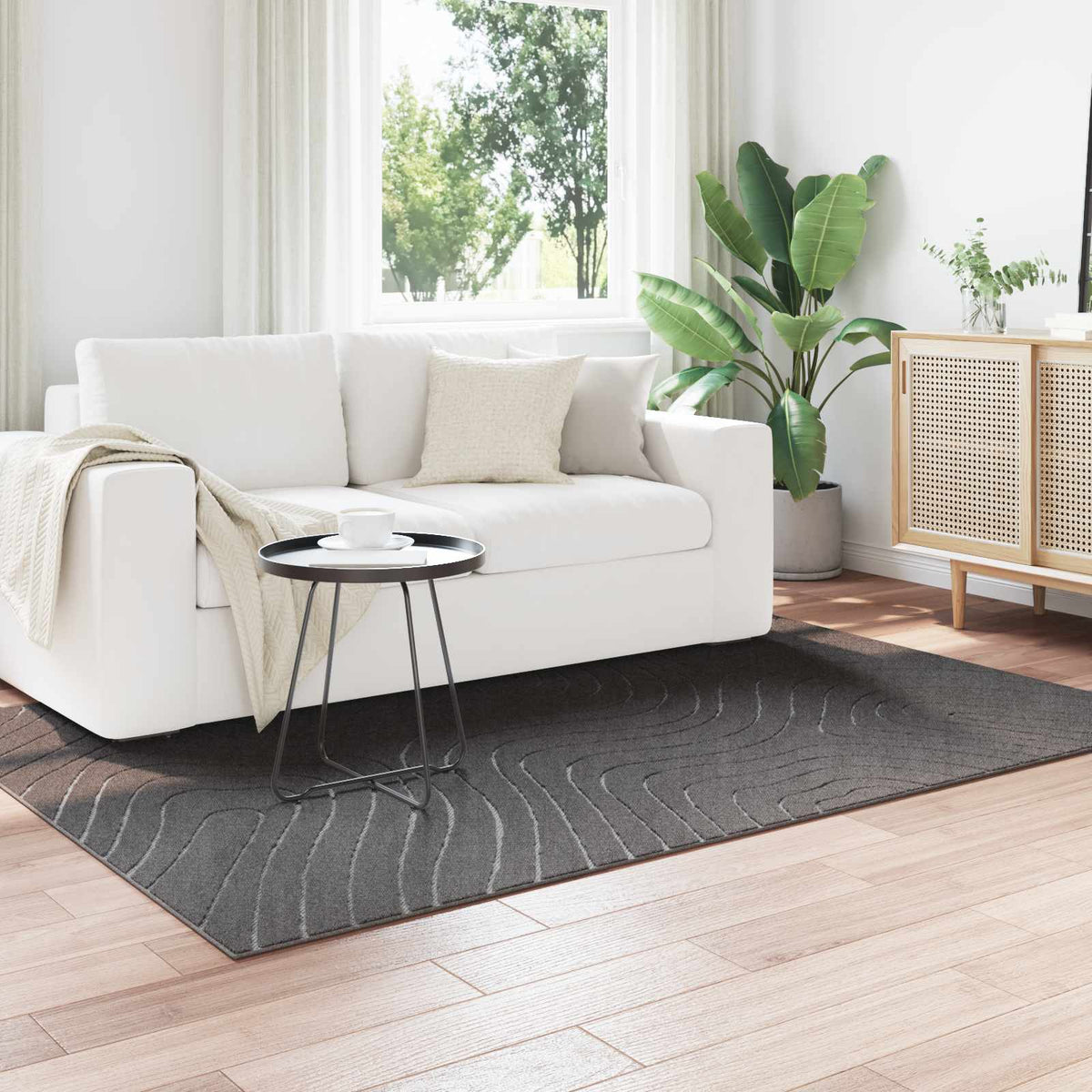 Vloerkleden PALMERAS Antraciet 230 x 160 cm Polyester is nu te koop bij PeponiXL, paradijselijk wonen!