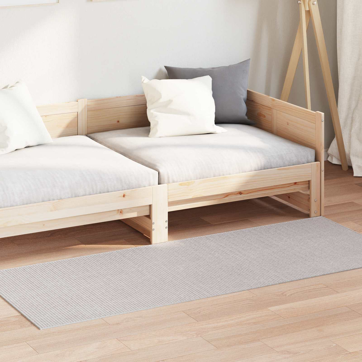 Vloerkleden Rechthoekig LUGO Crème 150 x 80 cm Polyester is nu te koop bij PeponiXL, paradijselijk wonen!