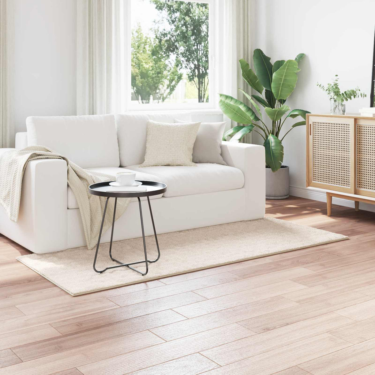 Vloerkleden Rechthoekig SIROLO Beige 200 x 80 cm Polyester is nu te koop bij PeponiXL, paradijselijk wonen!