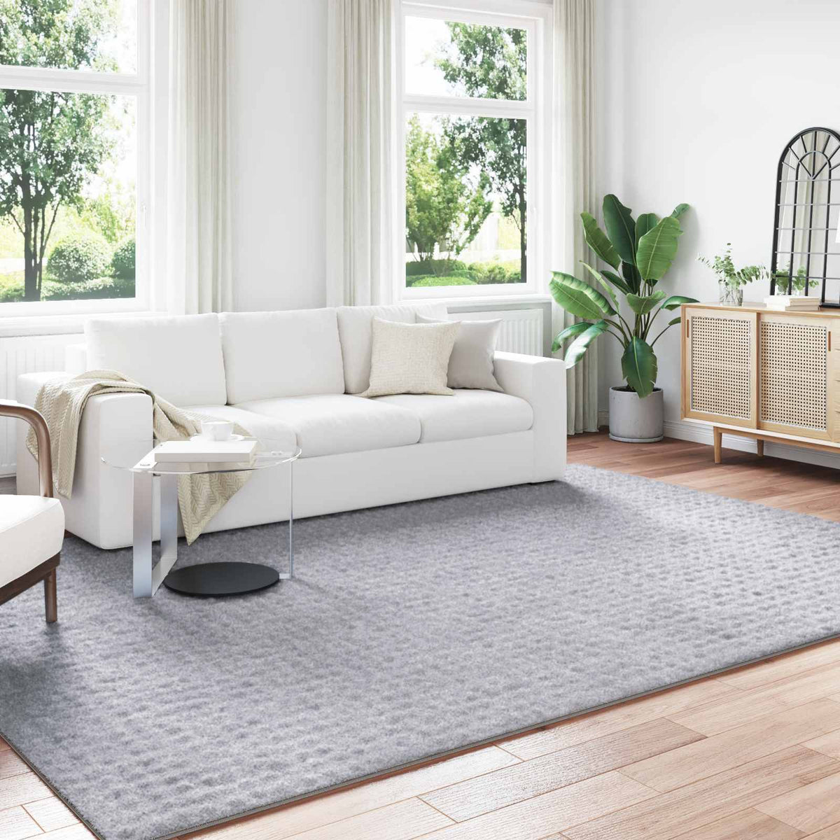Vloerkleden Rechthoekig SIROLO Grijs 340 x 240 cm Polyester is nu te koop bij PeponiXL, paradijselijk wonen!