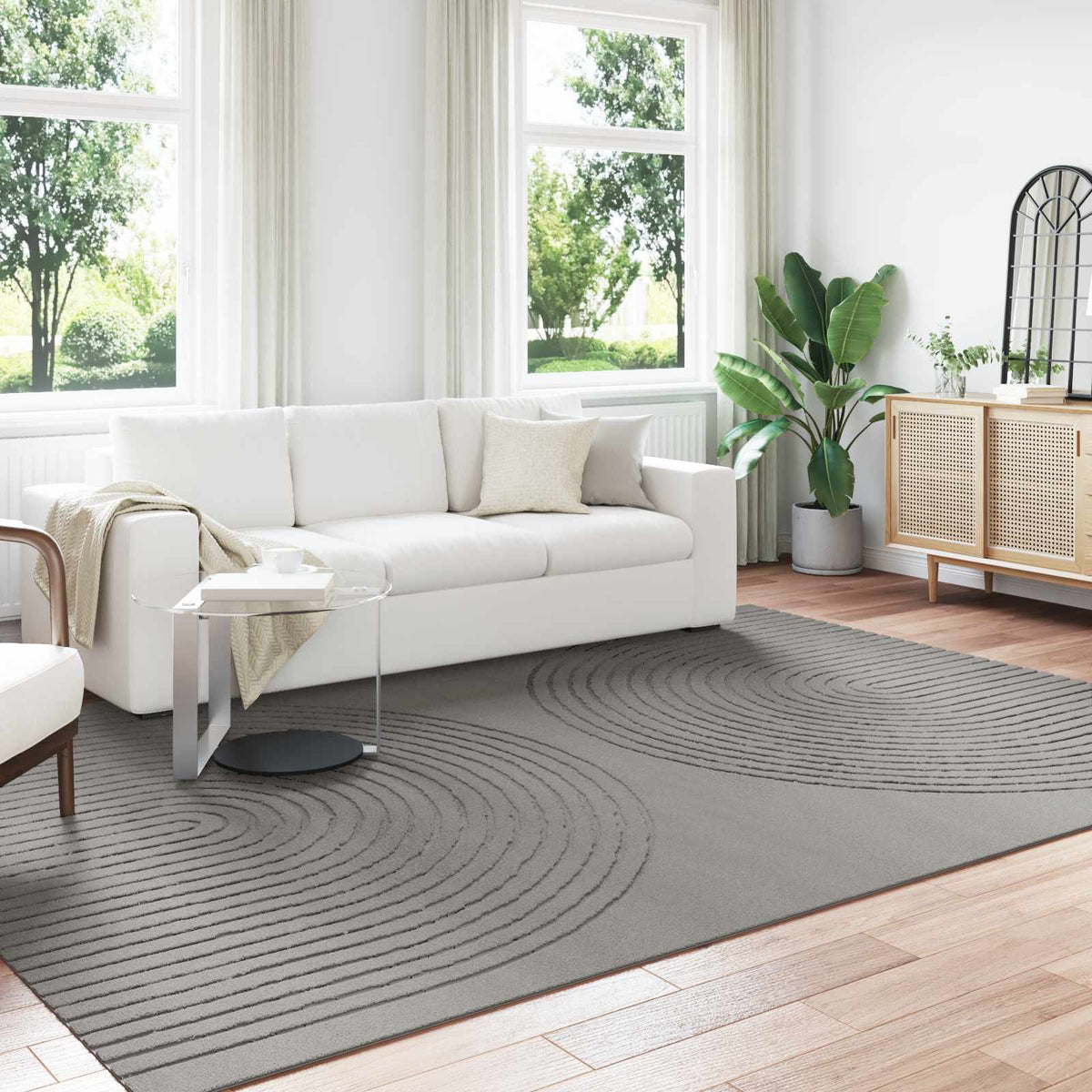 Vloerkleden Rechthoekig GALATI Grijs 280 x 200 cm Polyester is nu te koop bij PeponiXL, paradijselijk wonen!