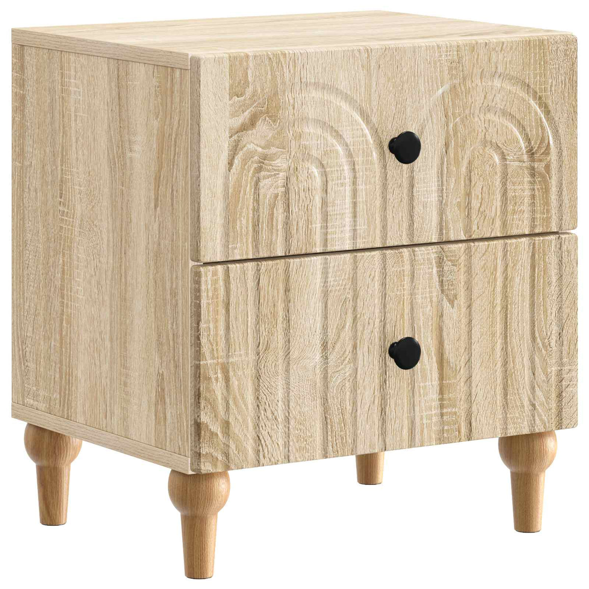 Nachtkastje Sonoma Eiken 43 x 34,5 x 48 cm Bewerkt hout is nu te koop bij PeponiXL, paradijselijk wonen!