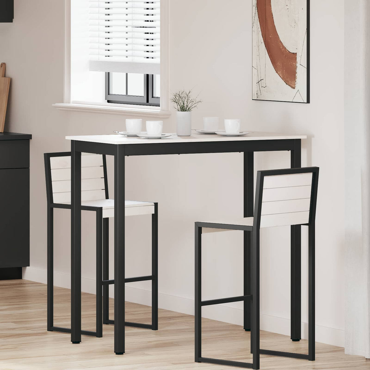 Bartafel Wit 110 x 55 x 105 cm Massief grenenhout is nu te koop bij PeponiXL, paradijselijk wonen!