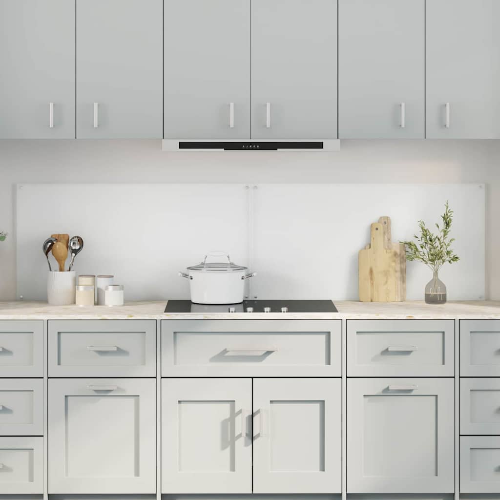 Keukenachterwand 2 pcs Doorzichtig 100 x 50 cm gehard glas is nu te koop bij PeponiXL, paradijselijk wonen!