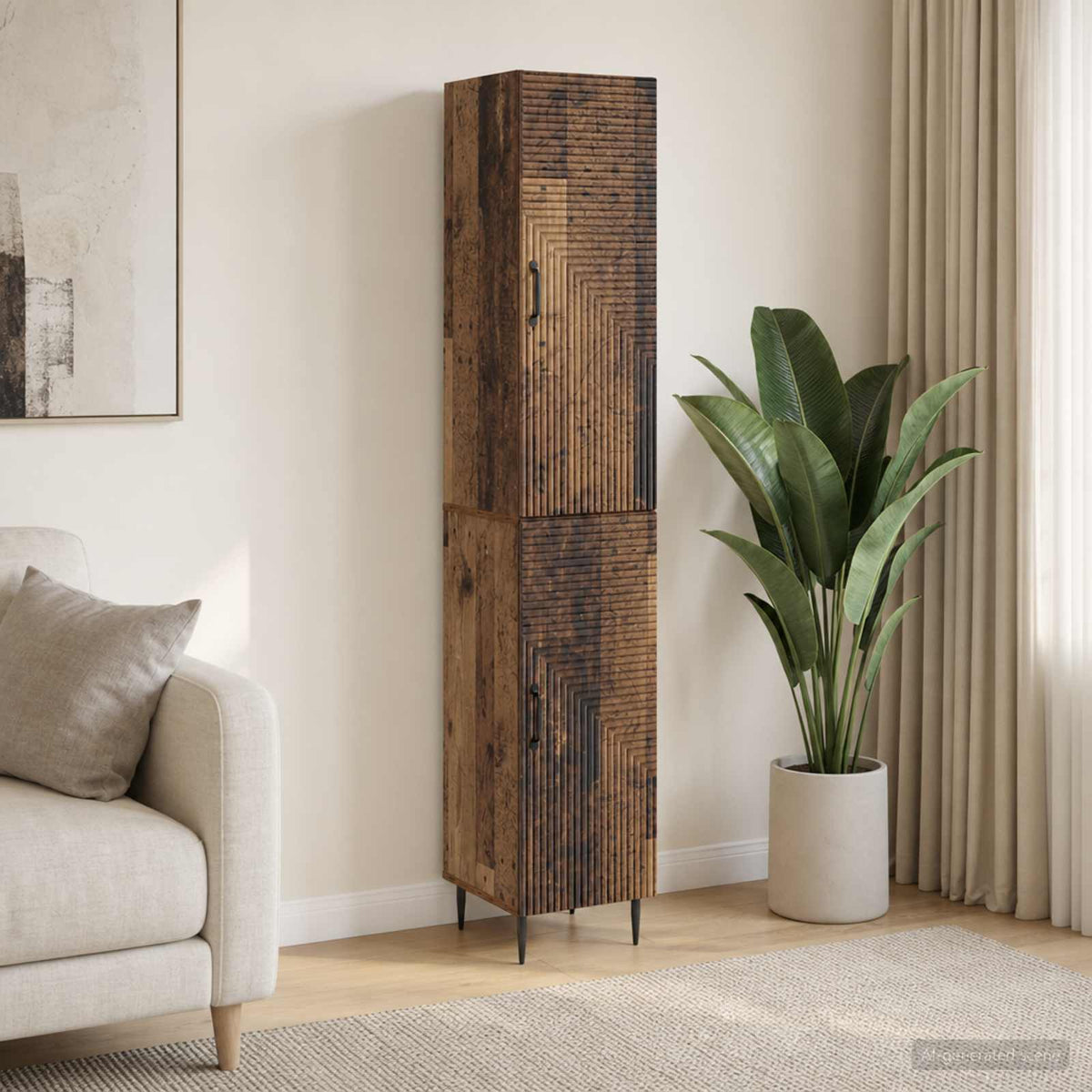 Kastenset 2 pcs Oud hout 33 x 34,5 x 89,5 cm Bewerkt hout is nu te koop bij PeponiXL, paradijselijk wonen!