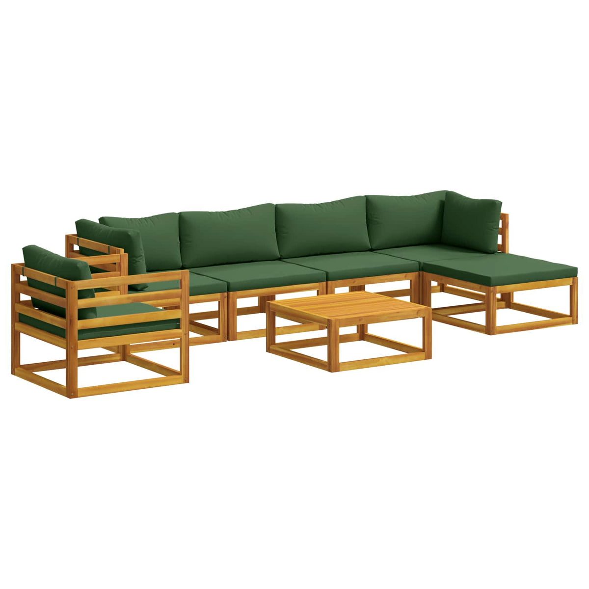 Bankstel 7 st Naturel Massief Acaciahout is nu te koop bij PeponiXL, paradijselijk wonen!