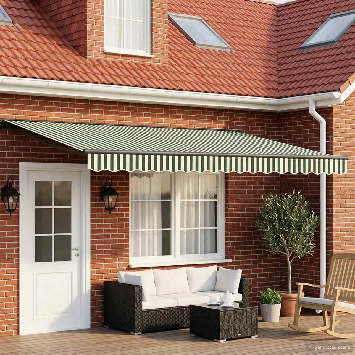 Elektrisch Uittrekbaar Zonnescherm 4 × 3,5 m is nu te koop bij PeponiXL, paradijselijk wonen!