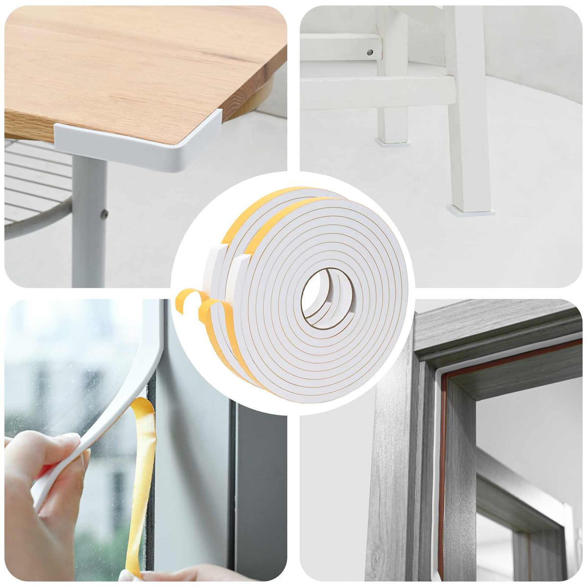 Zelfklevende schuimtape 2 pcs Wit 20mm x 5m CR Schuim is nu te koop bij PeponiXL, paradijselijk wonen!