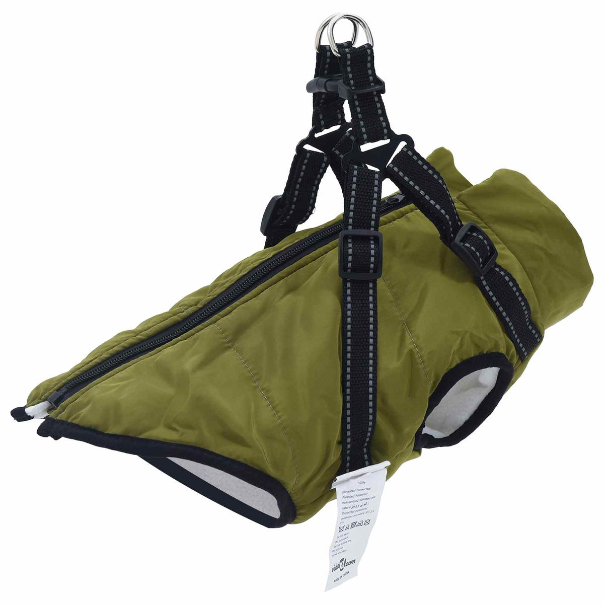 Hondenjas Legergroen L40 Fleece en polyester is nu te koop bij PeponiXL, paradijselijk wonen!