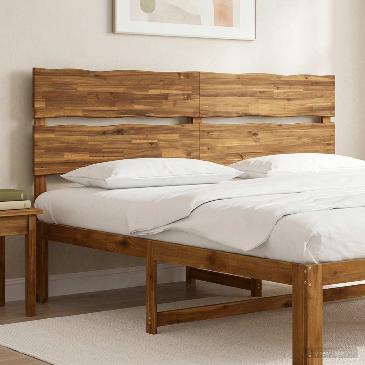 Live Edge Hoofdbord ROSTOCK Naturel 200 cm Massief Acaciahout is nu te koop bij PeponiXL, paradijselijk wonen!