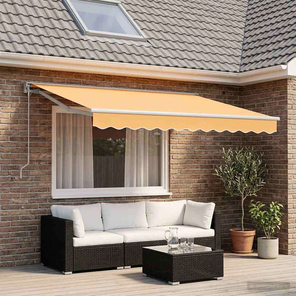 Handmatig uitschuifbare luifel Zand 3 x 2,5 m is nu te koop bij PeponiXL, paradijselijk wonen!