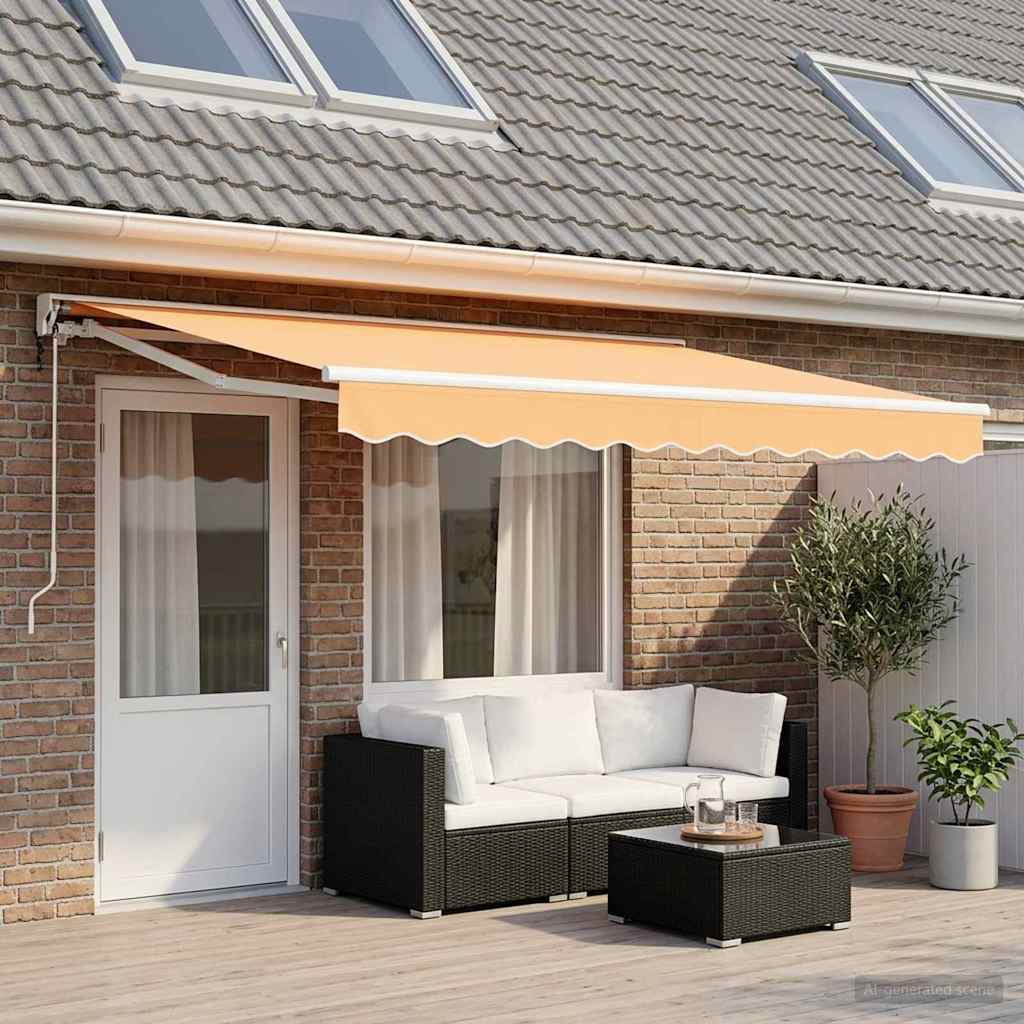 Elektrisch Uittrekbaar Zonnescherm Zand 4,5 × 3 m is nu te koop bij PeponiXL, paradijselijk wonen!