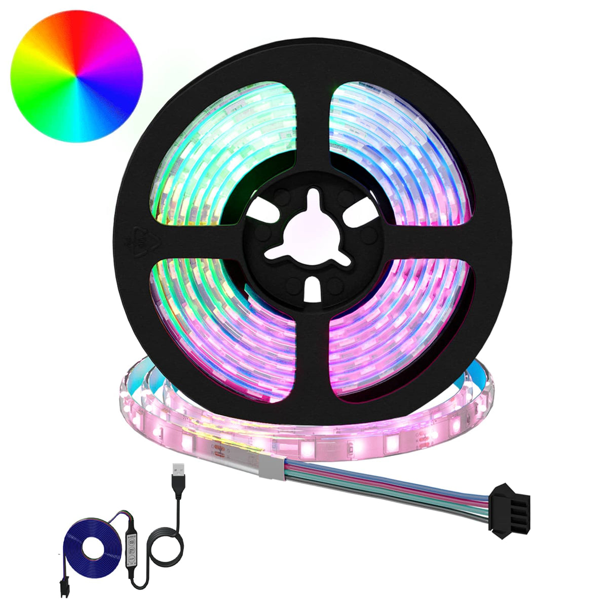 LED-strip 2 pcs Zwart en transparant 1700 mm Koper en kunststof is nu te koop bij PeponiXL, paradijselijk wonen!